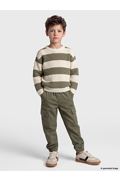 LC Waikiki Two Mt Shop Quality Lcw Kids Khaki Gabardine Plain Standard & Regu...