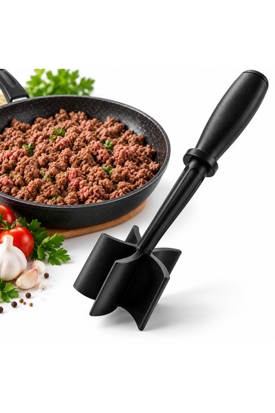 OEM Manual meat and food chopper, 5 blades, Anatomical handle, black