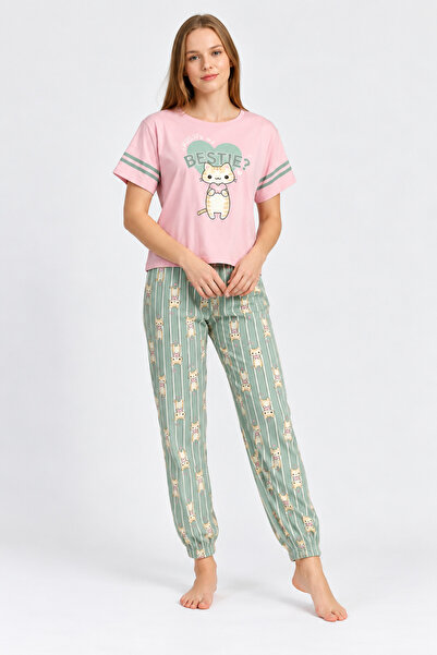 BOYRAZ Pijama pentru Dama Big Dreams-Set de Primavara, roz