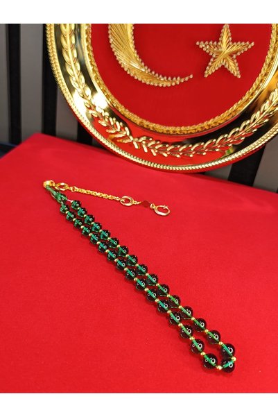 TESPİH KÖŞESİ Fire Amber Prayers Beads Vip Series Green Color