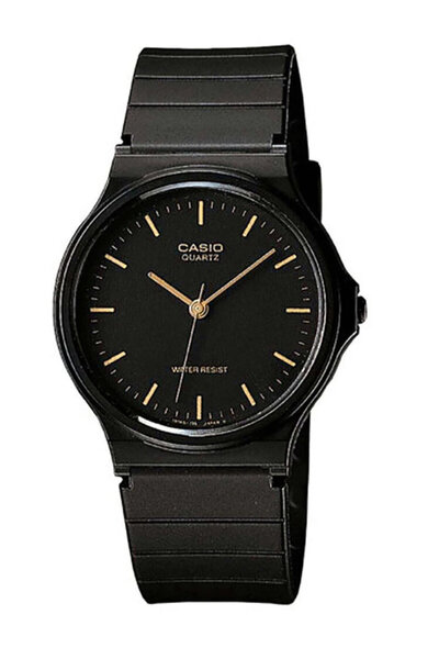 Casio Ανδρικό Ρολόι 28 χιλιοστά με Μπαταρία και Μαύρο Λουράκι από Καουτσούκ M...