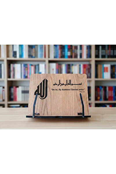 hü ma tasarım ve aksesuar İsim Yazılabilir Kişiselleştirilebilir Kitap Okuma Standı Kuran Rahlesi Tablet Standı Hafız İçin Öğrenci İçin Hediye