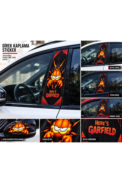 şimika tuning tuningmarketim Garfield Post Covering 20X50 cm Quality 2 Pieces