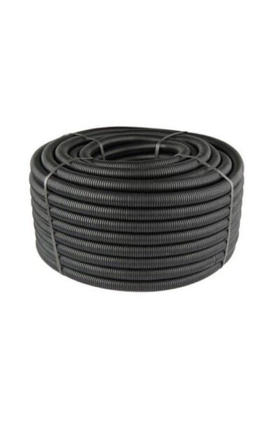 volt724 32mm, 32'lik, spiral boru, elektrik borusu, siyah, 50 metre, kangal