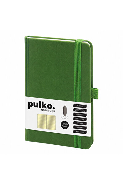 PULKO Notebook Notebook, (9X14Cm), Accordion Spine, Textured Hard Cover, 176 ...