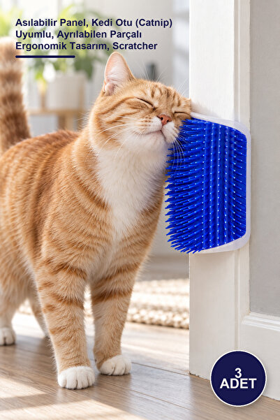 Yenilig 3 Pieces of Cat Scratching Device – Hangable Panel, Catnip Compatible...
