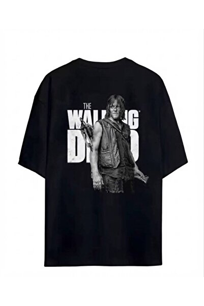 LELVANİ The Walking Dead Visual Print Crew Neck T-Shirt