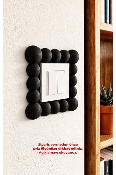 To Design Lab Balon, Yuvarlak Kabartmalı 8,5x8,5 cm Priz Süsü - Ölçünüzü kont...
