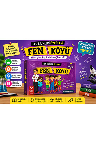 Model Eğitim Yayınları Fen Köyü – Fen Bilimleri Öyküleri 10 Hikâye Kitabı | E...