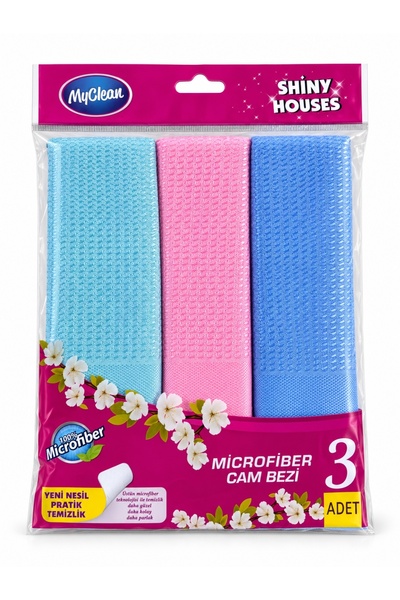 kumkumticaret Microfiber Glass Cloth Set of 3 |   Glass and Mirror Cleaning C...