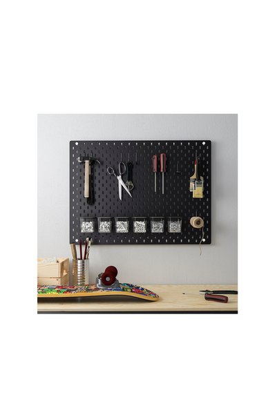 IKEA Skådis Multi-Purpose Board Piece, Black, 5X5.5 cm