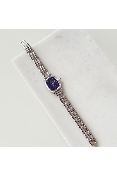 Vesce Atelier Avis Silver Watch Navy Blue