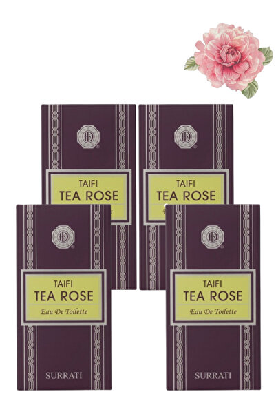 Surrati 4 Pieces Taifi Tea Rose Perfume 100ML