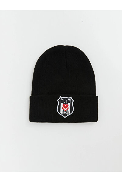 LC Waikiki Siyah Beşiktaş Lisanslı Erkek Çocuk Bere