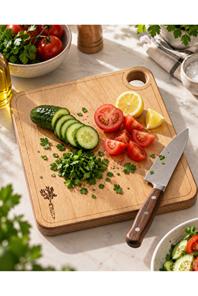 OAKY Life Vegetable Cutting Board – 30X23 cm 18 mm Natural Wood Plywood