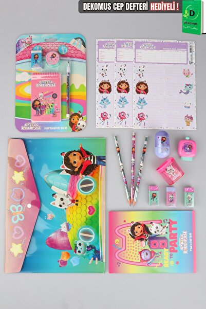 Gabby's Dollhouse مجموعة أدوات مكتبية مرخصة من غابي دول هاوس مكونة من 18 قطعة...