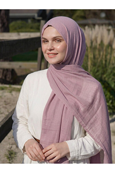 Nazellaa Aya Series Plain Aya Thin Cotton Powder Lilac
