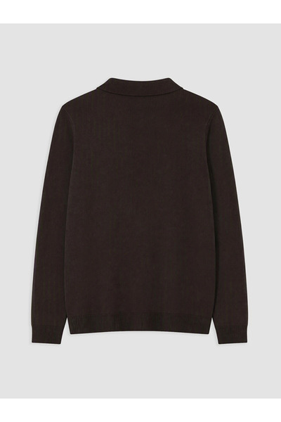 LC Waikiki Brown Polo Neck Women's Knitwear Sweater