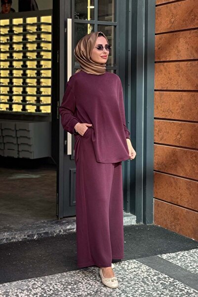 AlMarwah Takım 203049-1 Mürdüm