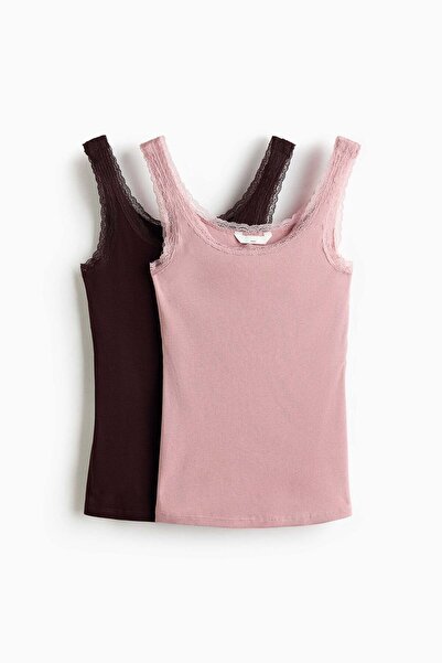 H&M MAMA 2-pack nursing vest tops