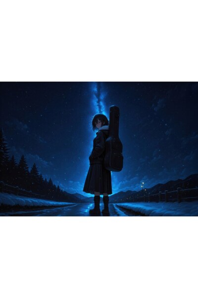 OEM Poster Anime Girl Lonely Traveler, 61x90 cm, poster4940