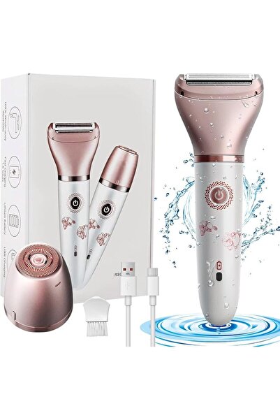 YAKITER Electric Shaver for Women,ماكينة حلاقة نسائية Painless 2 In 1 Ladies ...