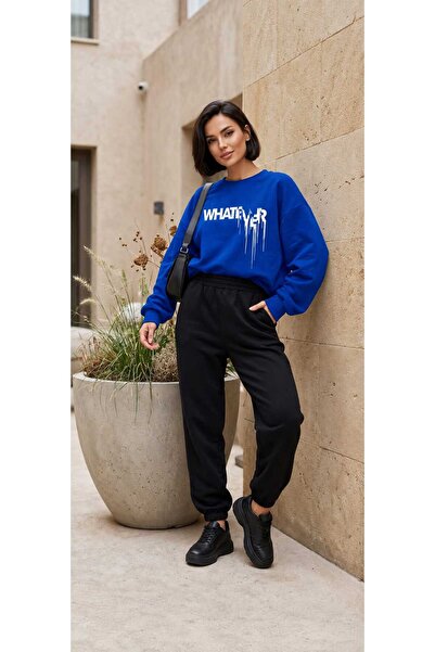 CLOTHES33 ΦΟΡΜΑ ΜΕ ΛΑΜΠΕΡΟ ΛΑΙΜΟΥ 2 ΤΕΜΑΧΙΩΝ, ΧΕΙΜΕΡΙΝΗ, ΜΕ ΣΤΑΜΠΑ WHATEVER, ...
