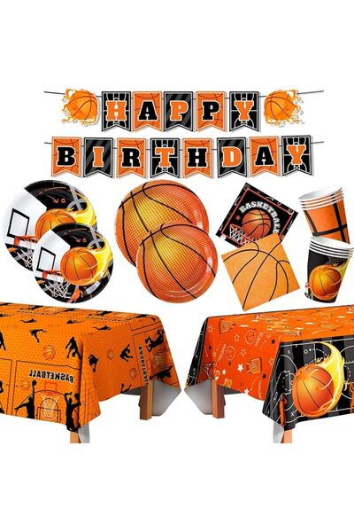 Generic Basketball Birthday Party Tableware for Basketball Themed Party Decor...
