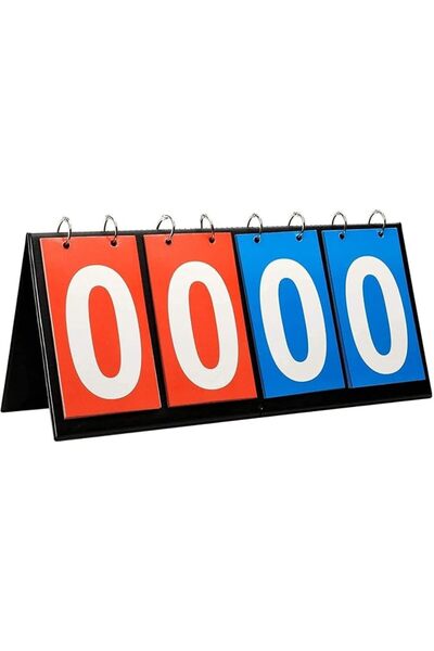 GENERAL لوحة نتائج رياضية محمولة بأربعة أرقام قابلة للطي