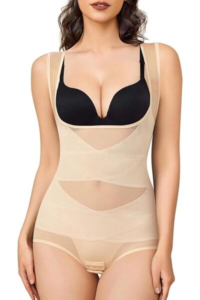 NALACAL Mesh Shapewear Bodysuit, Tummy Control for Women, Full Body Shaper Ju...