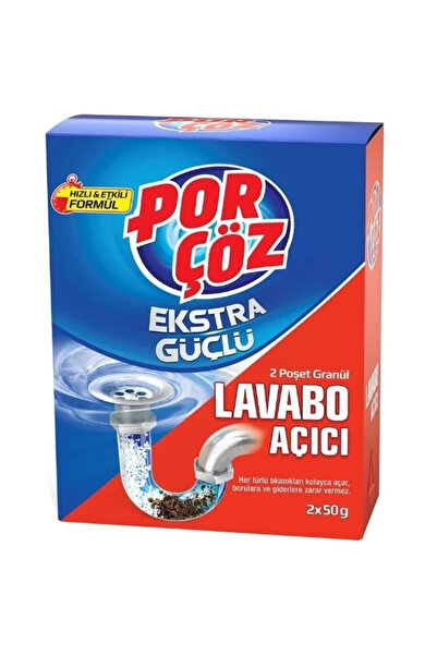 Porçöz Lavabo Açıcı 2 Poşet Granül 2x50g