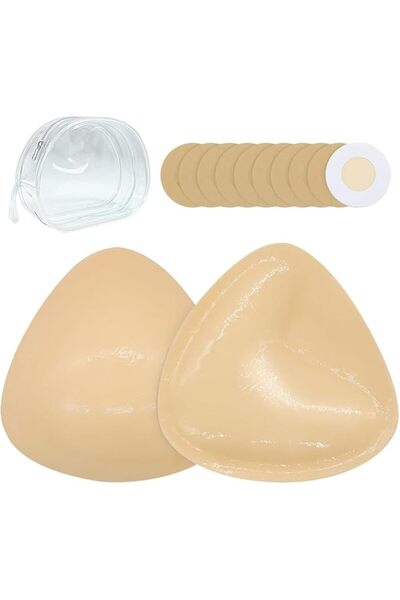GENERAL Bra Pads Inserts - Reusable Double-Sided Sticky Adhesive Pads Push Up...