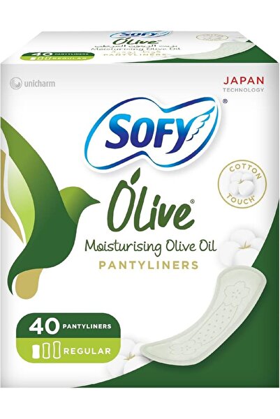 sofy Olive Daily Panty Liner, 155 mm, Regular, Pack of 40 Panty Liners