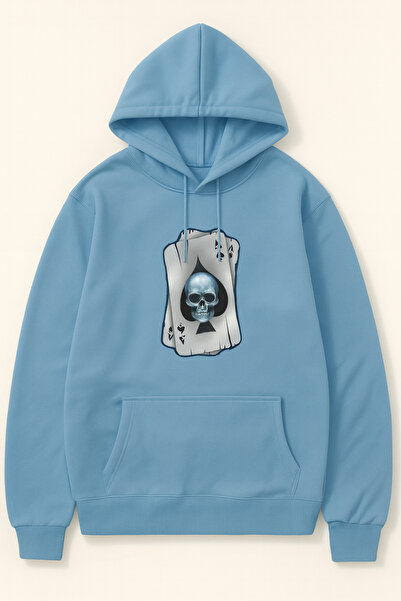 JANTIL MODA Unisex Oversize Φούτερ με κουκούλα και τσέπη καγκουρό, με στάμπα ...