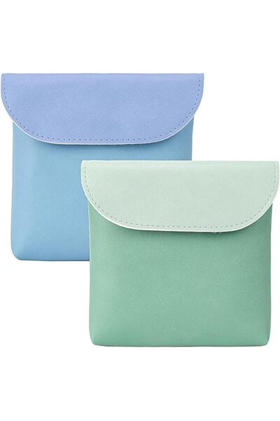 AZONEE Sanitary Napkin Storage Bag, 2 Pcs Menstrual Pad Bag Portable Sanitary...