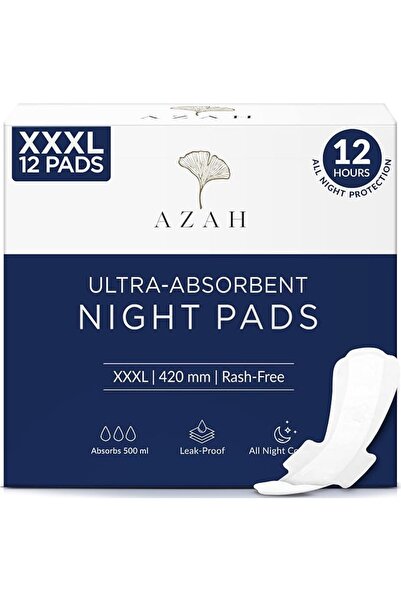 AZAH XXXL Sanitary Pads for Women for Heavy Flow | Pack of 12