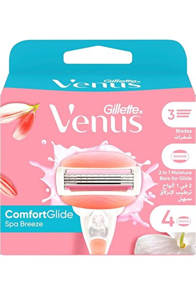 Gillette Venus Comfortglide White Tea Women's Razor Blade Refills, 4 Count