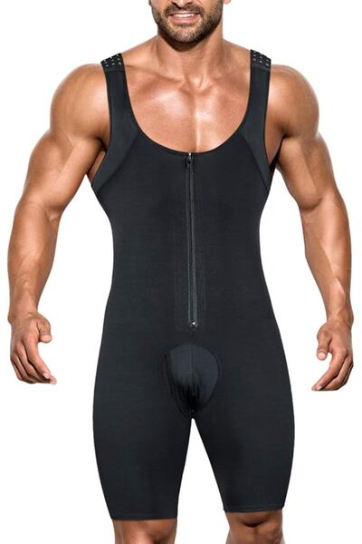 GENERAL NonEcho Men Shapewear Tummy Control Full Body Shaper Slimming Bodysui...