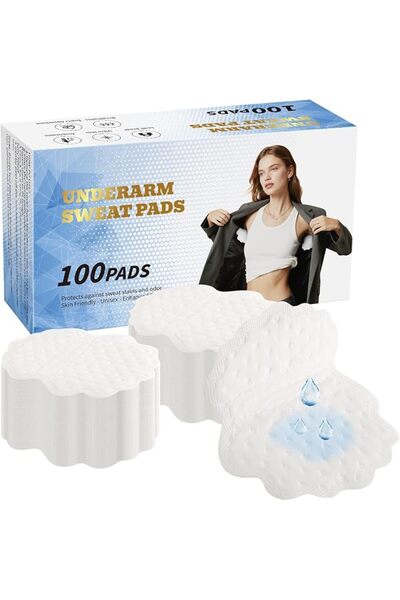P PIPITA 100 Pcs Armpit Underarm Sweat Pads for Men Hyperhidrosis, Disposable...