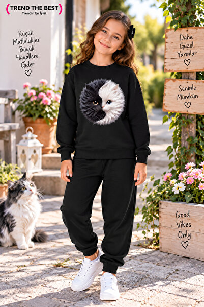 TREND THE BEST Trendin En İyisi Trening negru unisex pentru iarnă, pentru fet...