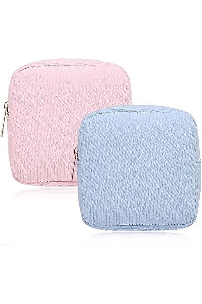 TERRIFI Pack of 2 Mini Sanitary Pads Storage, Tampon Storage, Period Bag, Min...