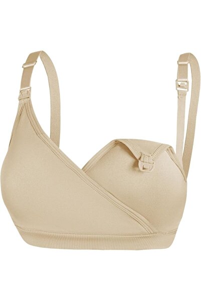 Dress Cici Maternity Nursing Bra Wire Free - Breastfeeding V Neck Full Coverage