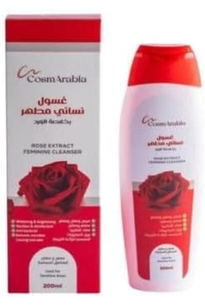CosmArabia Cosmaripia Rose Intimate Antiseptic Feminine Wash, 200 ml