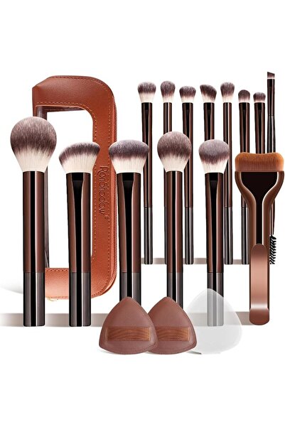 BOOMBOOMBOOM BOOM Makeup Brush Set,14Pcs Soft Synthetic Bristles with Bag Pow...