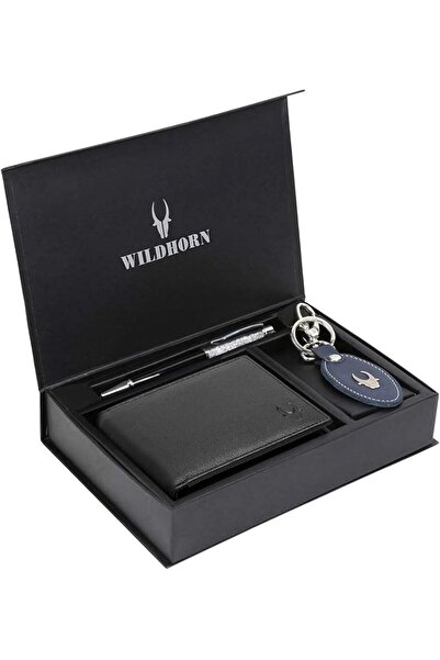 Wildhorn Gift Hamper for Men I Leather Wallet, Keychain & Pen Combo Gift Set ...