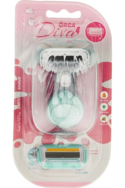 Orca Diva 4 Mini Shaving Razors for Women in Blister 3-Pack