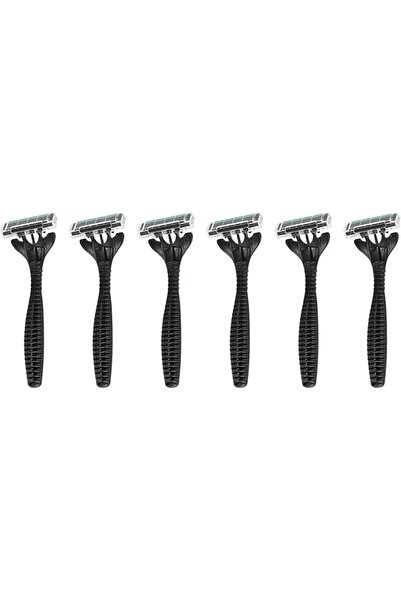 Lawazim Men's Disposable Razors - Pack of 6-3 Blade Disposable Men's Shaving ...