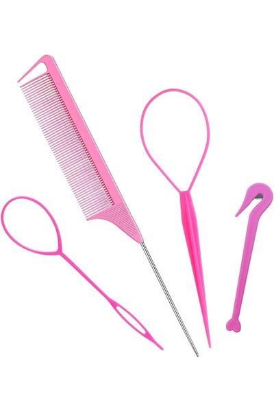 SAHENITEANA Hair Styling Loop Ponytail Maker French Braid Hair Rubber Bands R...