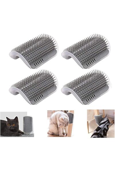 WEZCHUGHAOL 4Pcs Cat Self Groomer, Cat Wall Corner Massage Comb Grooming Tool...