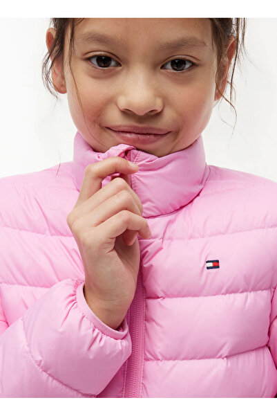 Tommy Hilfiger Pembe Kız Çocuk Mont KS0KS00652-ESSENTIAL LIGHTDOWN JCKT